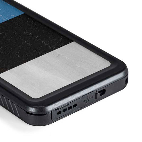 Estonia Flag Distressed Galaxy S23 Plus Waterproof Case